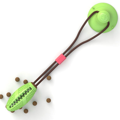 Dog toy with silicone cup and suction 