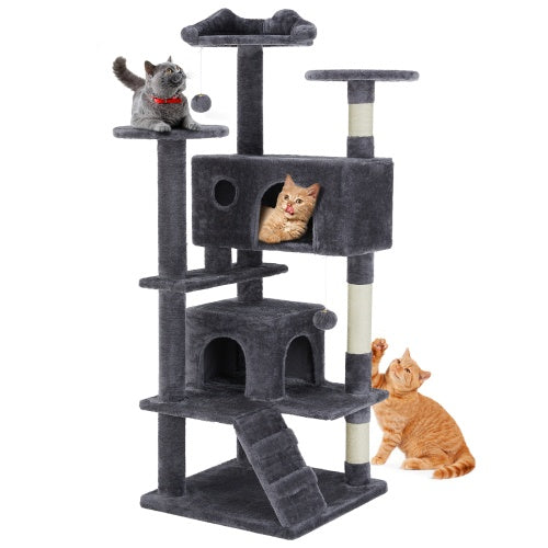 Torre para gatos de varios niveles para interiores