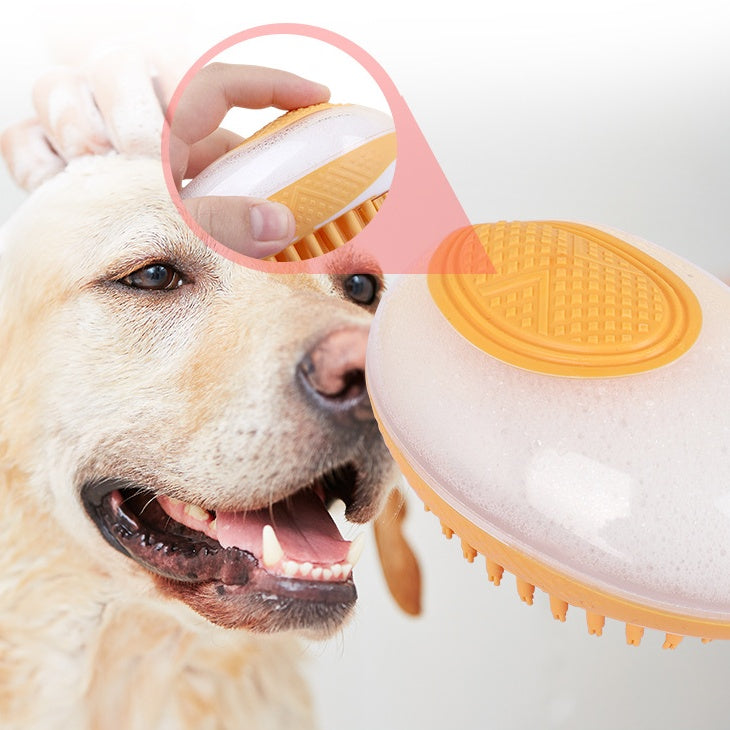 Brosse de bain pour chien et chat 2-en-1