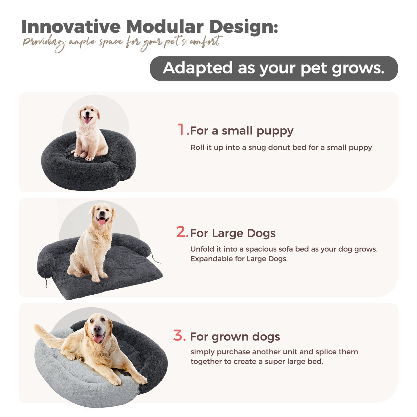 Acogedora cama para perros