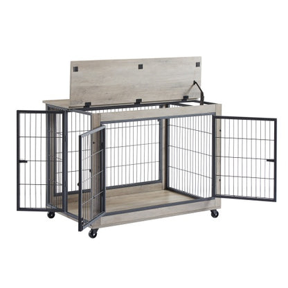 Cage pour chien à style mobilier